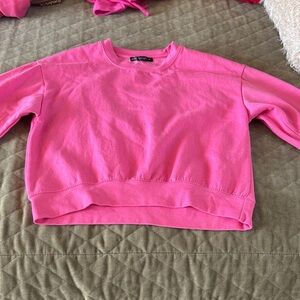 Zara Kids Vibrant Pink crew neck